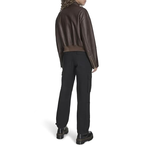 Image of Levi's Women's Faux Leather Bomber With Laydown Collar