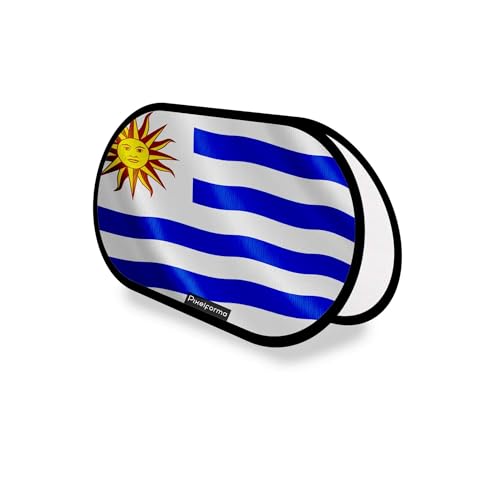 Drapeau Uruguay ovale 70x120cm pour support publicitaire extérieur