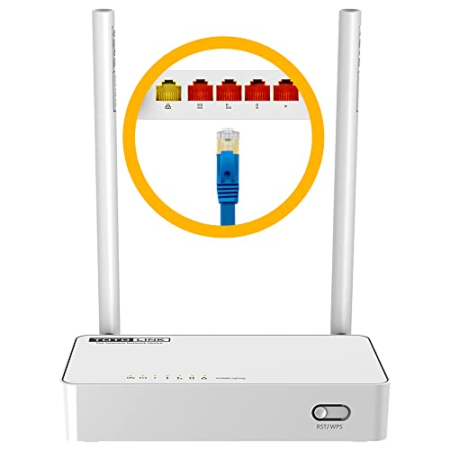 TOTOLINK N350RT WiFi Router 2,4 GHz WLAN Router 300 Mb/s WPS...