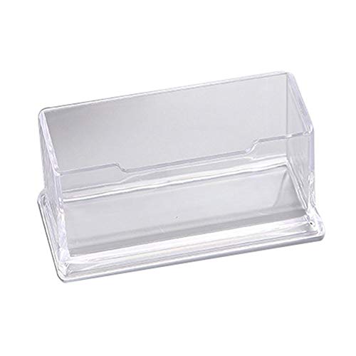 BlackUdragon Portable Clear Business Card Holder Display Stand Desk Desktop Countertop Business Card Holder Desk Shelf Box