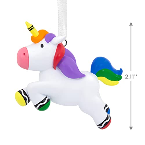 Hallmark Crayola Unicorn Resin Christmas Ornament image 3