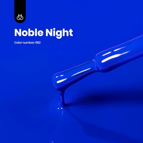 Image of Beetles Blue Gel Nail Polish - Noble Night, 15ML Royal Blue Gel Polish, Soak Off UV LED Summer Nails Art DIY Manicure for Women