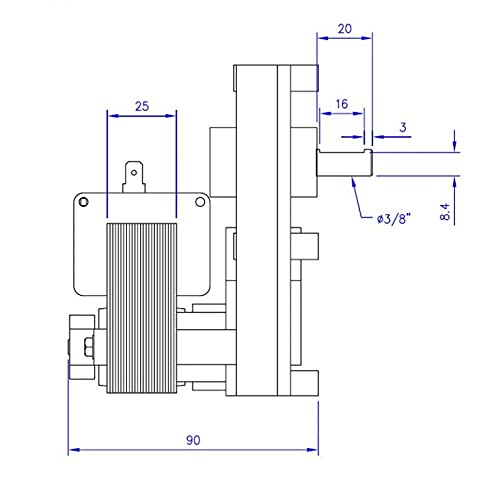 Motoriduttore Coclea 1.5 rpm per stufe Arce
