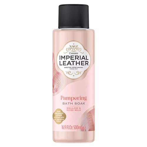 Papa Lima Bath Soak Bundle - 4 x 500ml | Imperial Leather Gold Goddess, Cotton Flower and Vanilla Orchid, Mallow and Rose Milk, Lavender and Iris with Body Puff - Image 4