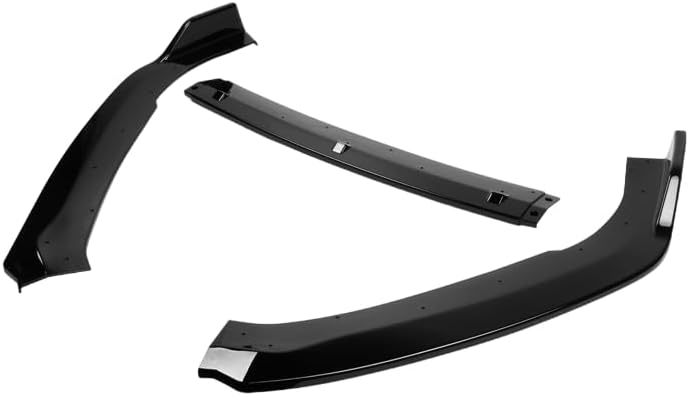 3PCS Front Bumper Lip Kit fit for Compatible with 2018-2020 Honda Accord, Sport-Style Splitter Trim Protection Spoiler, Air-Dam-Chin-Diffuser (Painted Black)