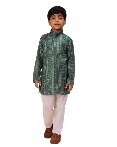 Image of Pro-Ethic Style Developer Kids Boys Kurta Pyjama Set, Festive, Ethnic Wear Set, Cotton, Striped Print (S-295)