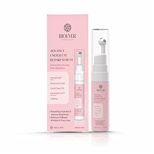 Image of Under Eye Serum with ameyezing, Ceramide CLR /Caffeine /Hyaluronic Acid /Carrot Seed Oil | For Reduce Dark Circles, Puffiness, reduce Wrinkles, Crows Feet, hydrates your skin -10ML