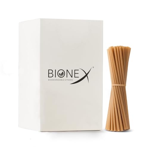 Pitillos desechables biodegradables de 6 pulgadas en pack de 500 miniatura 1