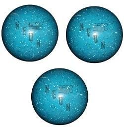 Bowlerstore Products EPCO Duckpin Bowling Balls- Neon Speckled - Blue (4 3/4 inch- 3lbs. 10 oz.) 3 Balls