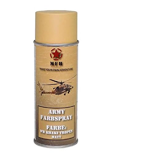 Army Farbspray RAL 1002 WH Khaki Tropen Matt Lackspray Fackfarbe Sandgelb #31733