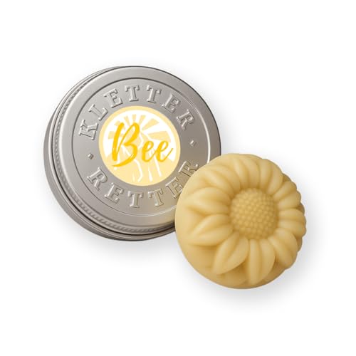 KletterRetter Bee-Disc in Dose - Balsamscheibe mit Bienenwachs für Hände - 100% natürliche Inhaltsstoffe - Hautpflege nach dem Klettern und nach dem Bouldern