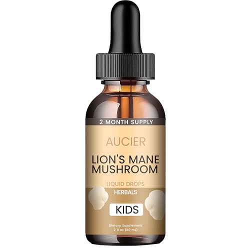 AUCIER Lions Mane for Kids | Speech Delay Supplement for Kids & Toddlers | Lion’s Mane Mushroom,...