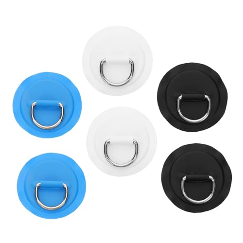 ledmomo 6個用リング固定具 カヤックパドルボード用ロープバックル インフレータブルボートアクセサリー 多用途サーフボード補修キット 性