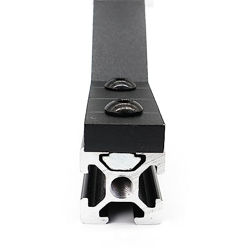 BLCCLOY 20 Set 78x78mm 2020 Aluminum Extrusion T Slot Corner Bracket 20 Series Extruded Hardware 90 Degree Right Angle Connector with M5 Bolts Nuts for 20/20 80 20 2040 T V Slot Black Aluminum Profile