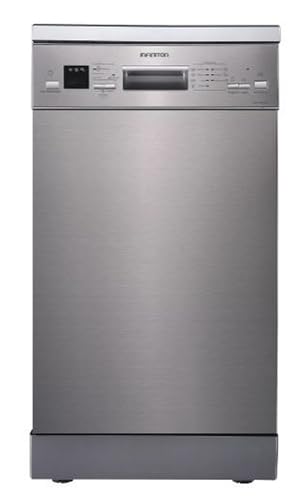 Lavavajillas Infiniton DIW-4513XD3, Ancho 45 cm, 10 Servicios, 7 Programas, D, Inicio Programado, Tercera Bandeja Auxiliar, Interior en Acero Inoxidable, Inox