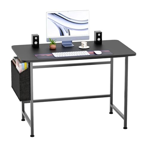 Image of Office Computer Table for Home /Writing Desk for Office /Folding Table for School /Folding Study Table /Work from Home Multipurpose Table (COM Blacks)