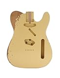 Sunsmile Relic Corpo de guitarra elétrica estilo TL Nitro Top madeira de amieiro DIY corpo de guitarra S-S ou H-S creme de relíquia de rota.