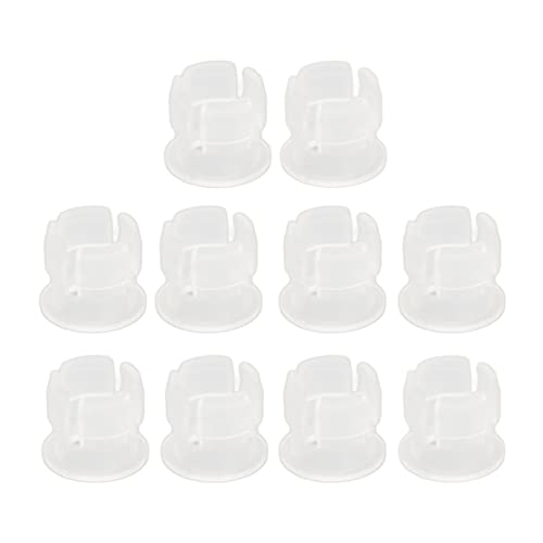 5mm LED Lamp Holder Durable Light Emitting Diode Clips for Various Instruments Set of 200 for LED Indicator Lights (White)