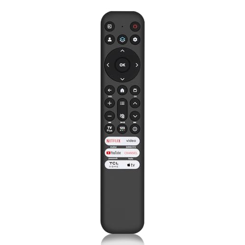 Replacement for TCL TV Remote Control for TCL-Google/Roku-TV Compatible with FHD HDR LED QLED 4K UHD Smart TV(No Voice)