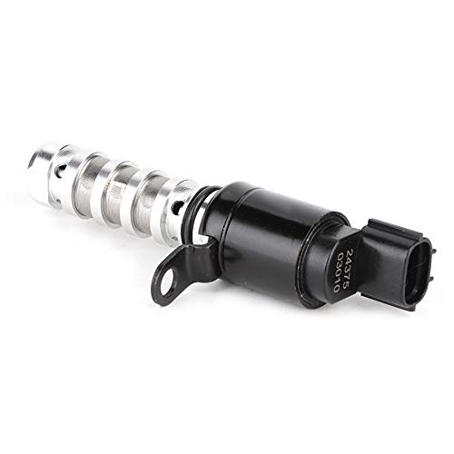 Terisass Magnetventil 24375-03010 Auto Nockenwellen-Magnetventil-Austauschsatz mit variabler Steuerzeiten, Aluminium, Passend für Picanto, Rio, i10, i20 2011-2018, Silber