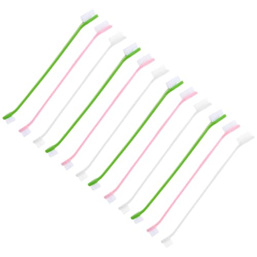 BESPORTBLE Cleaning Toothbrush Dual-Head Dog Oral Care Soft Compact Brush for Dogs of Sizes