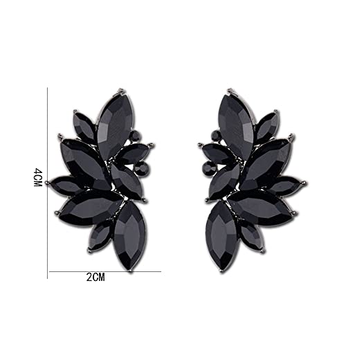 CSIYANJRY99 Glitter Rhinestone Statement Earrings for Women Fashion Bling Colorful Crystal Cluster Drop Dangle Earrings Prom Dress Jewerly3