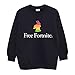 Fortnite Free Regenbogen-Lama Mädchen Crewneck Sweatshirt Schwarz 116