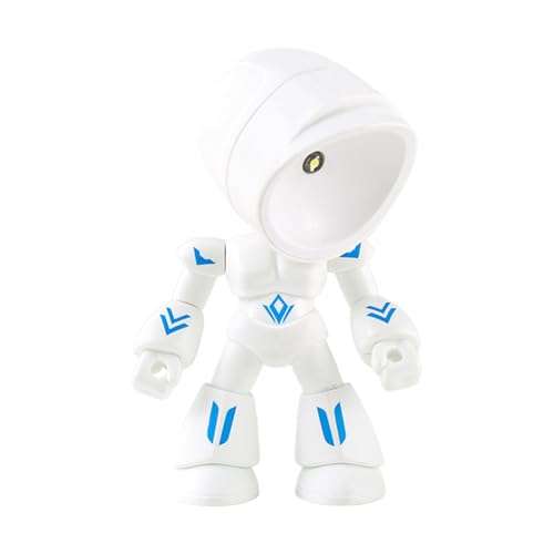 Bsbkoj Bonita luz nocturna de robot, linterna LED de dibujos animados, lámpara de figura de robot de 6 pulgadas con brillo suave, kit de luz nocturna recargable con función de cambio de color