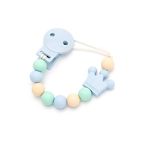 mami me mima CHUPETERO MORDEDOR ANTIBACTERIAS CROWN BLUE