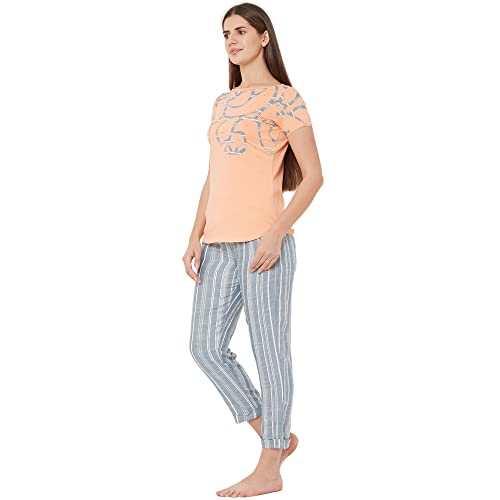Image of Sweet Dreams Women's Cotton Printed Night Suit Set