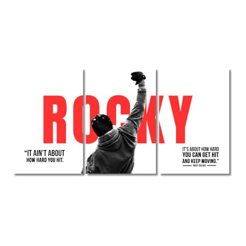 Image of Good Hope - Hollywood Movie Rocky Balboa Motivational Split Poster 12x18 Inch - Rocky Motivation Quote Wall Decor Boxing Inspiration Posters for Livingroom Bedroom Gym & Workout Room Office Decoration Painting (without frame framed)