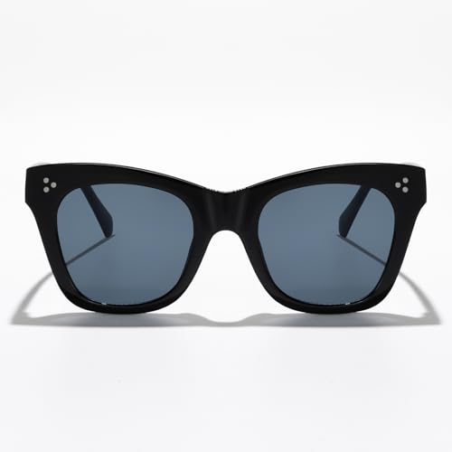 Trendy Triple Rivet Square Sunglasses for Women Men Retro Shades Stylish Vintage Eyewear for Driving Travel Streetwear2