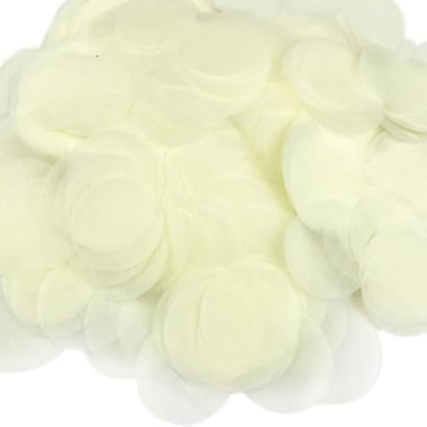 6000 Pcs Biodegradable White Confetti Cover