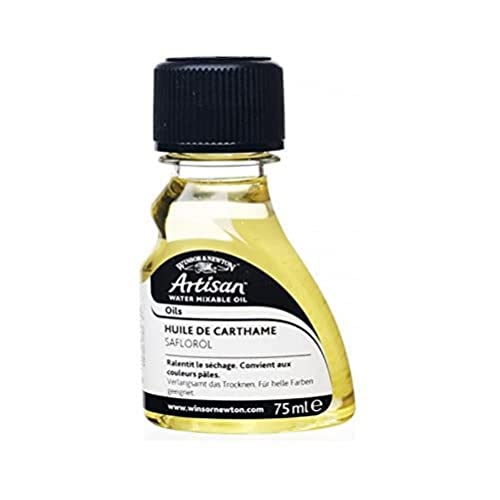 Winsor & Newton Ölmalmittel, Pintura al óleo, Aceite de cártamo, Botella de 75 ml, 1 stück (1er Pack)