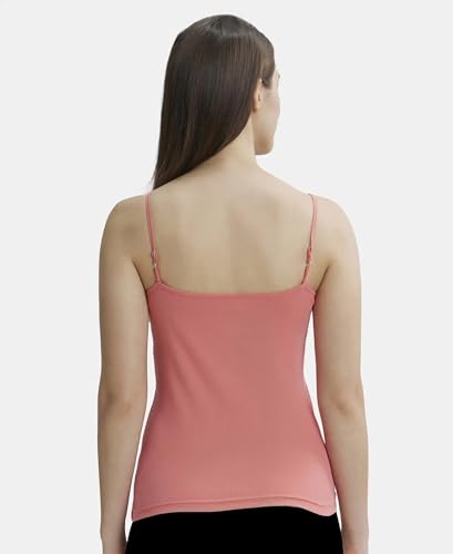 Image of Jockey 1487 Women Super Combed Cotton Rib Camisole with Adjustable Straps and StayFresh Treatment (Pack of 2)