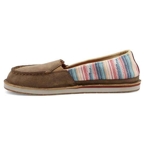 Image of Twisted X Women's Slip-On Loafer, Moc Toe, Bomber & Pink Multi, 5.5 M