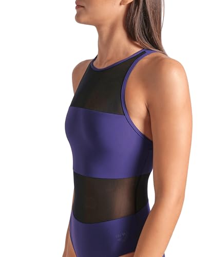 ARENA Feel Women's Mesh Panels Vent Back One Piece Swimsuit Elegant Sexy Ladies Bathing Suit Stretchy Sophisticated Swimwear3