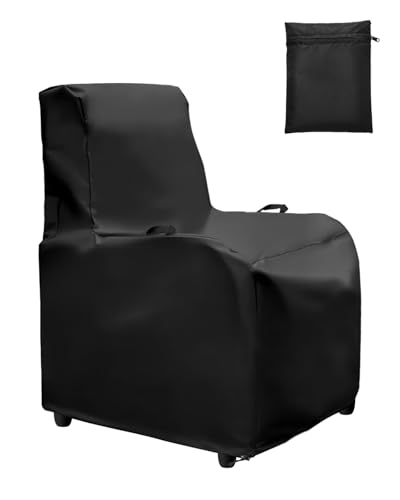 Ricyea Gartenstuhl Abdeckung, Relaxsessel Abdeckung 420D Oxford Wasserdicht UV-Beständig & Reißfest Stuhlüberzug Gartenmöbel Schutzhülle für Relaxsessel Sessel (76x80x110 cm)