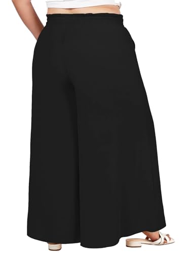 Image of Rayon Plus Size Palazzo for Women