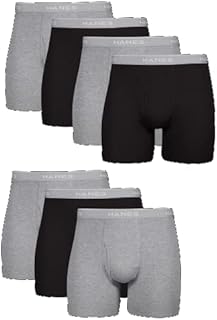 Hanes Men's Cool Dri Tagless Boxer Briefs With Comfort Flex Waistband, Multipack, 7 Pack - Assorted , X-Large
