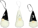 Tris di Gnomi Natalizi 3 Folletti Altezza 10 Cm Jj*U*V*EN*T*U*S Decorazioni Albero Di Natale Bianconeri Prodotto Ufficiale
