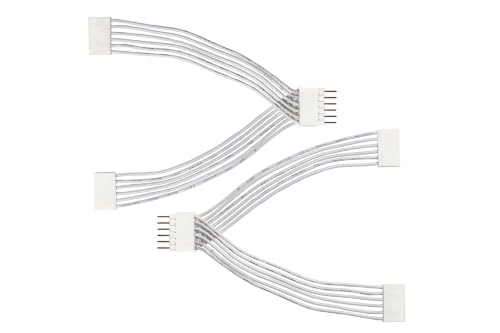 Image of Litcessory Cable Extensions & Connectors for Nanoleaf Essentials | Splitter (2 Pack, White)