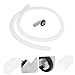 NOLITOY Air Conditioner Drain Hose Anschluss mit Transparentem Vinylschlauch und Gummidichtung Leicht Kompatibel mit Fenster Split-klimageräten Ersatz Ablaufschlauch Schimmel Leckageschutz
