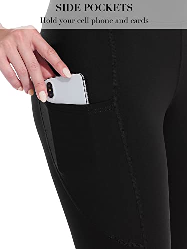 SOCIALA Womens High Waist Biker Shorts with Pockets 12" Workout Running Short3