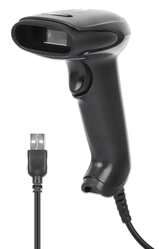 Manhattan 153997 Lettore di Codici a Barre LED 2D USB Nero