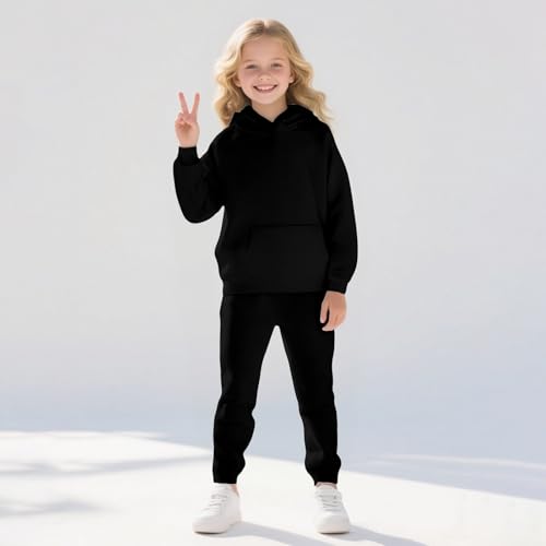 Kids Sweatsuit 2 Piece Hoodie Sets Boys Girls Oversized Sweatshirt Pullover Baggy Sweatpants Fall Winter Jogger Suits3