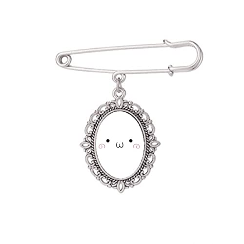 Broche art déco visage mignon ne glisse pas sur votre robe ou chemise