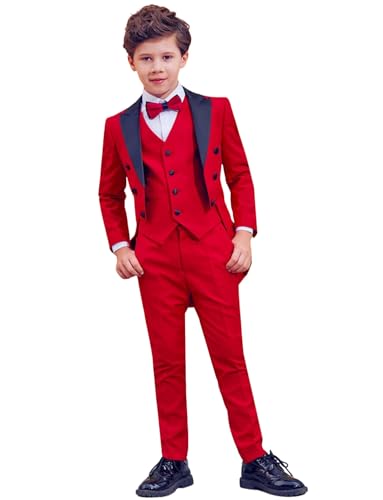 Veste Gilet Pantalon Garçon et Costume de Mariage Trois Pièces Chic