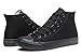 CullForYou Women's Retro Hightop Sneaker Shoe (7.5 M US,All-Black)