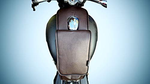 Sahara Seats Leather Fuel Tank Cover for Honda Highness Cb 350, Cb (Brown)